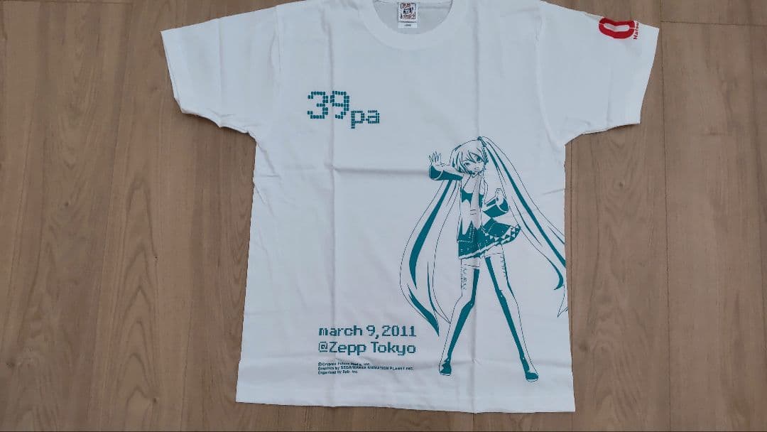 ミクパ2011のプレミアムレアTシャツ 初音ミク フルグラフィックTシャツ