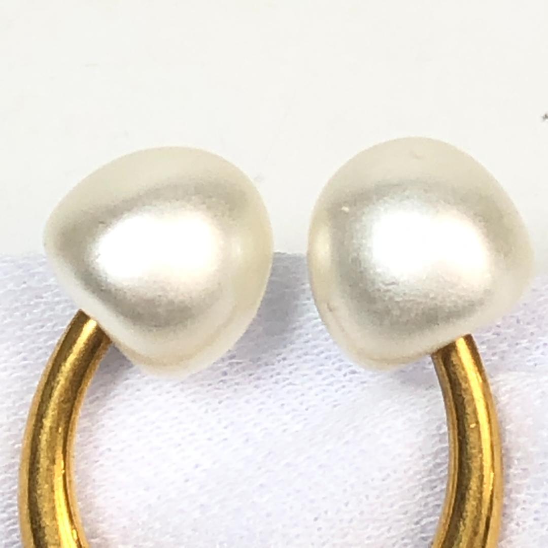 10F481 GUCCI グッチ リング 指輪 GG パール Mサイズ