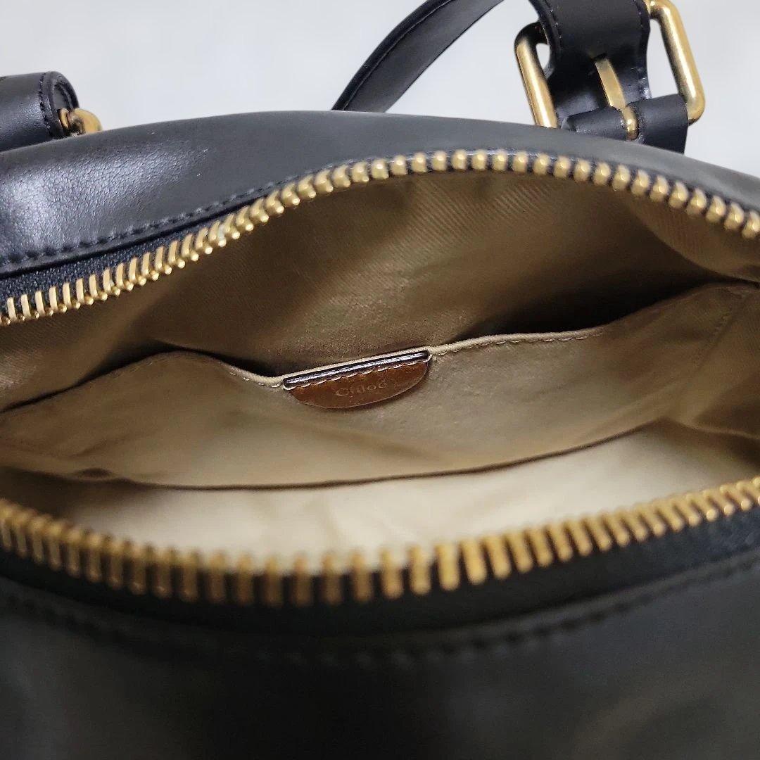 Chloe 黒 レザー ショルダーバッグ