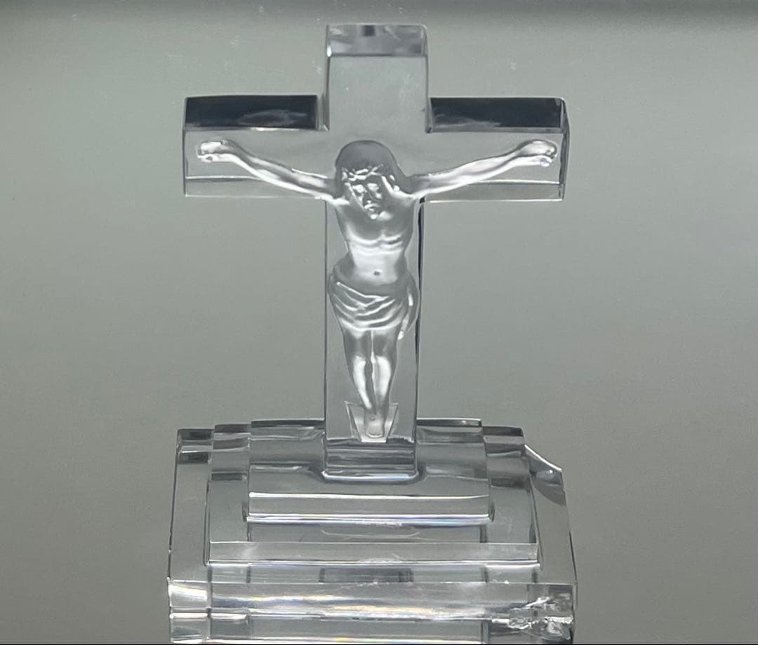 Baccarat バカラ/※極稀少型 イエス・キリスト十字架 立体像