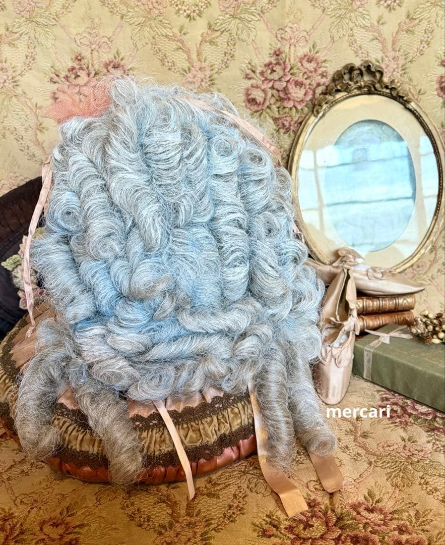 フランス アンティーク ヴィンテージ 希少 オペラ ロココ ウィッグ