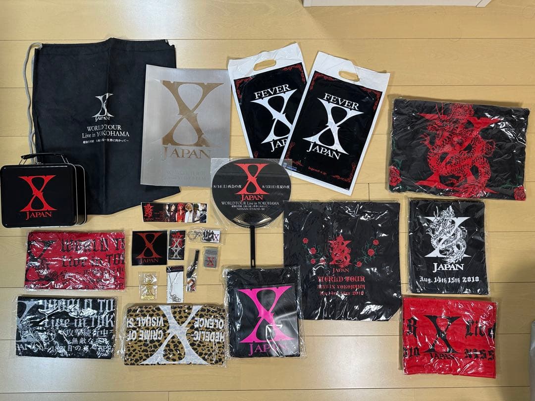 X JAPAN グッズ まとめ売り XJAPAN HIDE 年代物 希少 グッズ まとめ