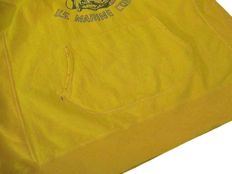 XL 25SS バウワウ USMC ブルドッグ ビンテージ 加工 パーカー 黄