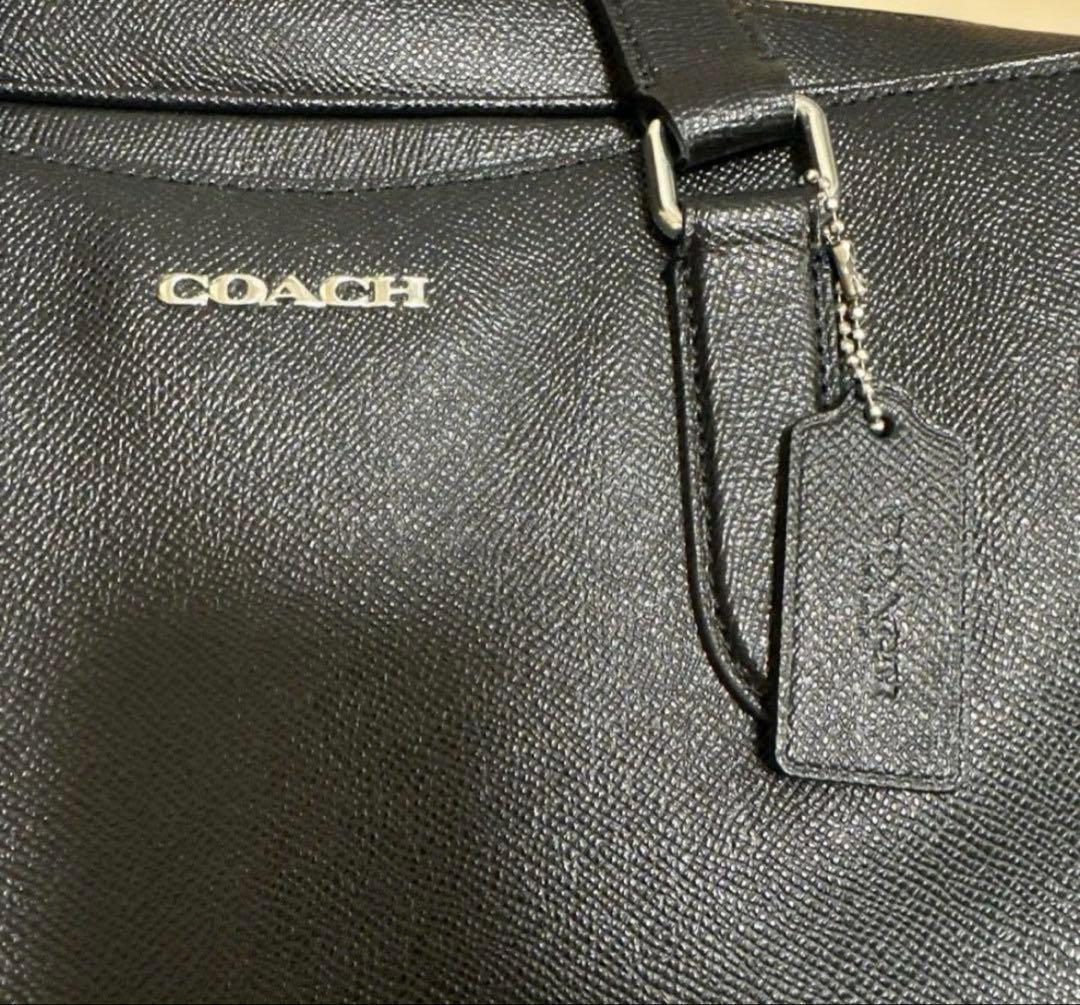 COACH コーチ ビジネスバッグ 2WAY ブラック レザー