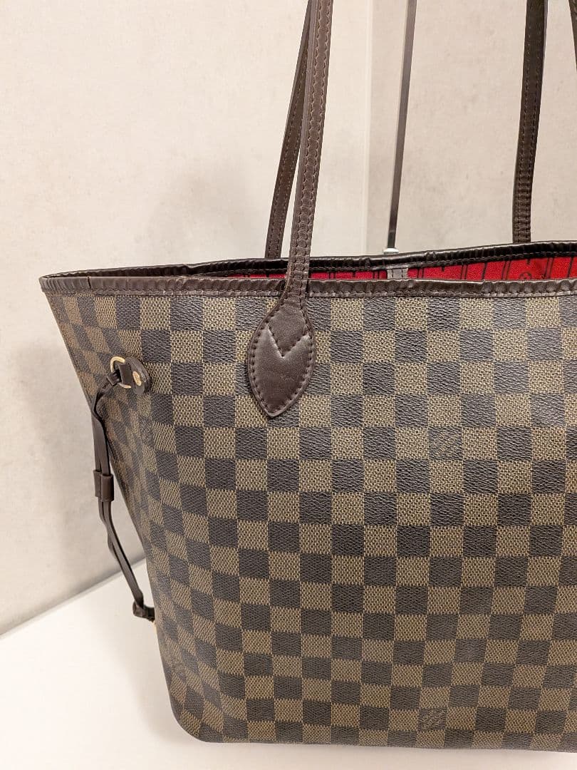 ルイヴィトン ネヴァーフルMM ショルダー トートバッグ ダミエ エベヌ