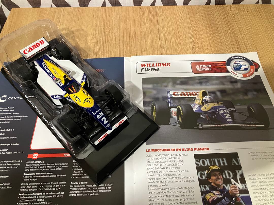 ラスト1台 camel仕様 ビッグスケールF1コレクション FW15C プロスト