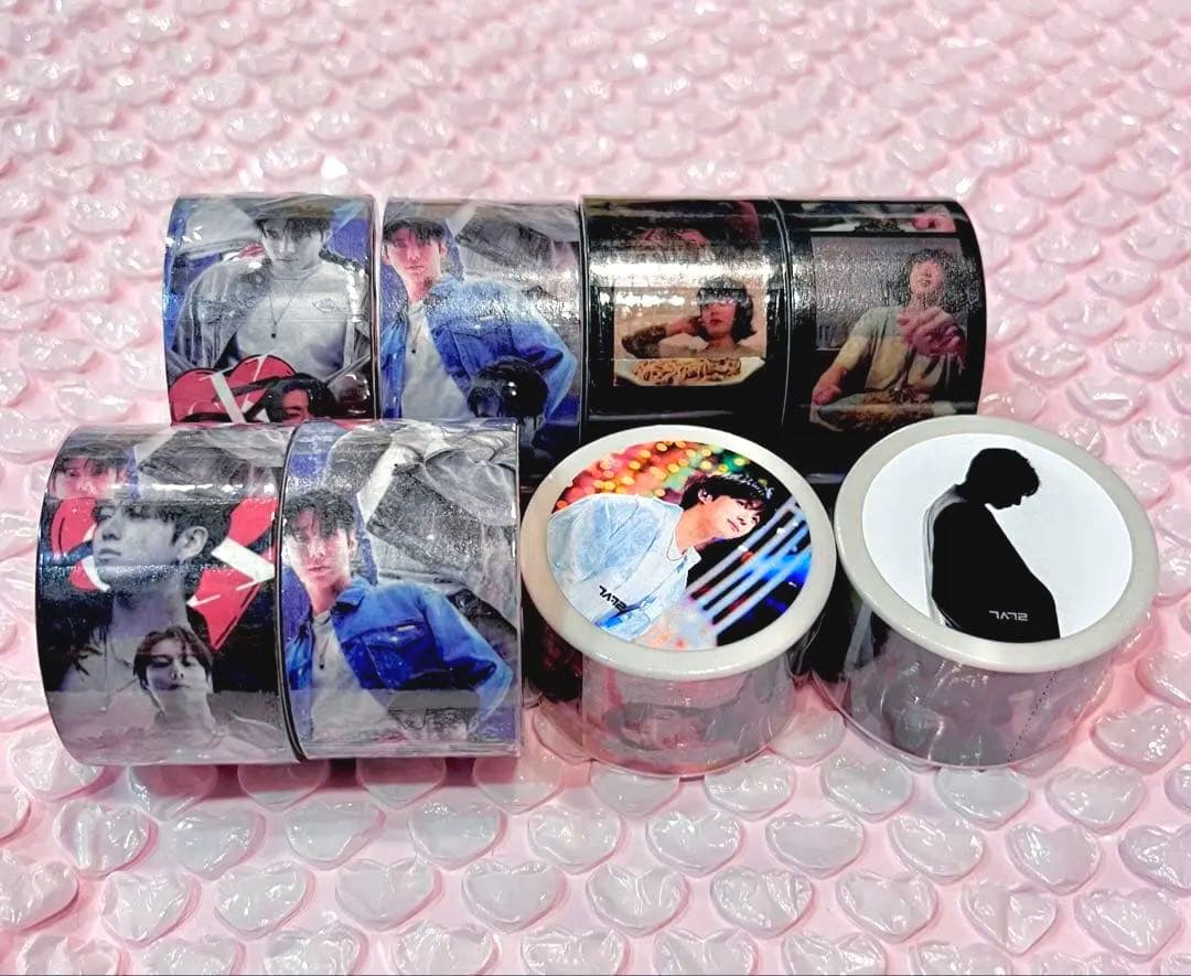 8551】海外 マステ 5m巻売り 貝殻光マスキングテープ 雨 階段 半透明