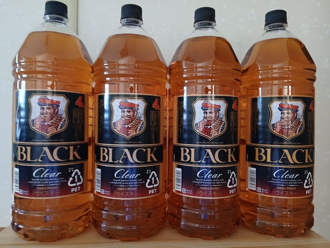 ブラックニッカ 4L 1cs 4本セット ウイスキーディスペンサーポンプ付き