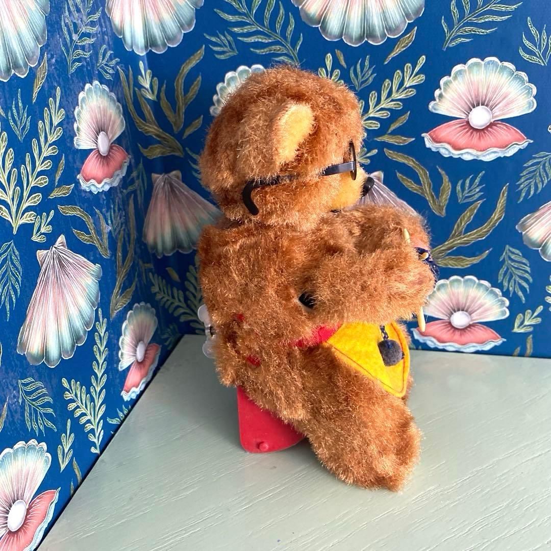 アンティーク ビンテージベア ゼンマイ仕掛け 編み物ベア max carl