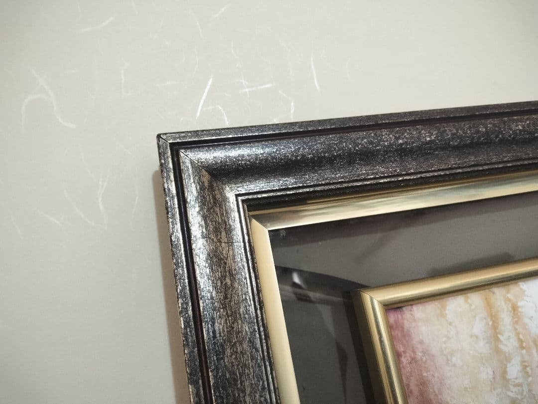 バレエ少女 額装 陶板画 大型 飾り物 陶磁