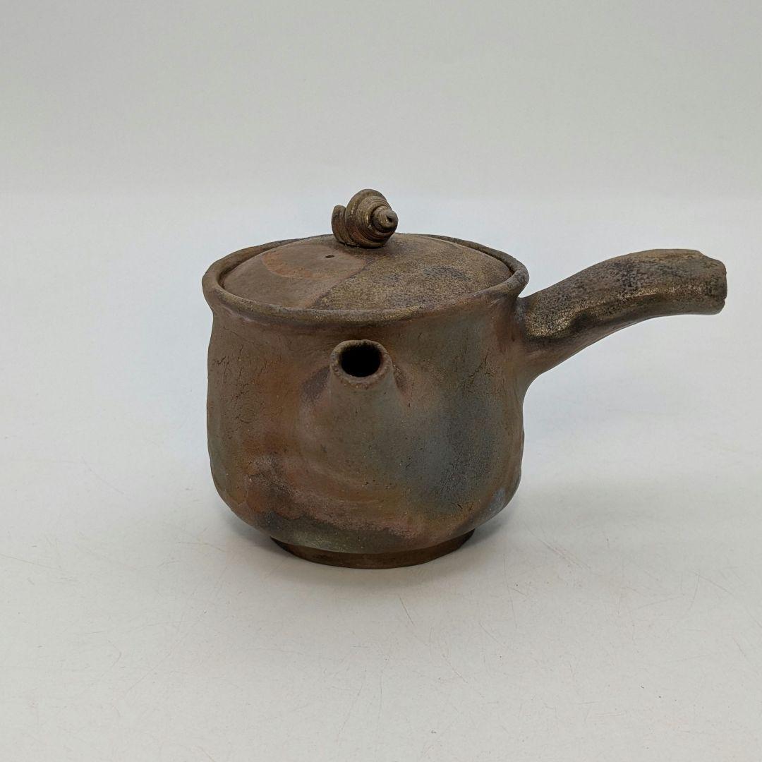 木村春芳 備前焼 手造急須 用心箱 貝摘み 煎茶器 煎茶道具 食器 た