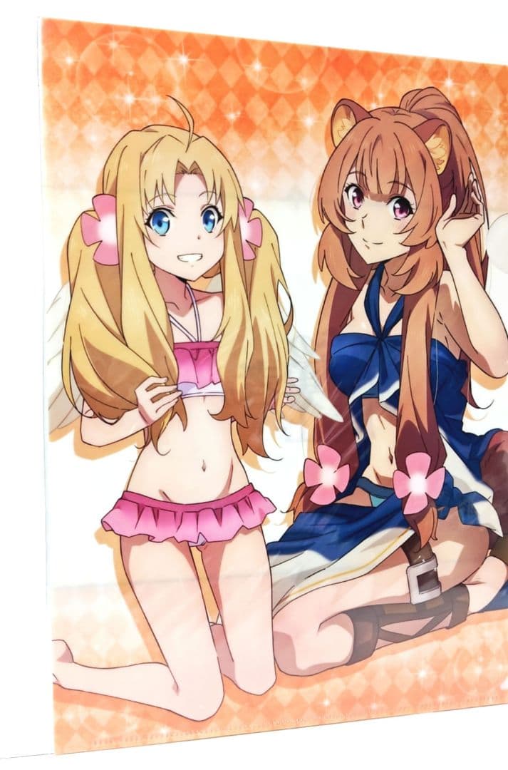 盾の勇者の成り上がり ラフタリア＆フィーロ 水着 A4クリアファイル