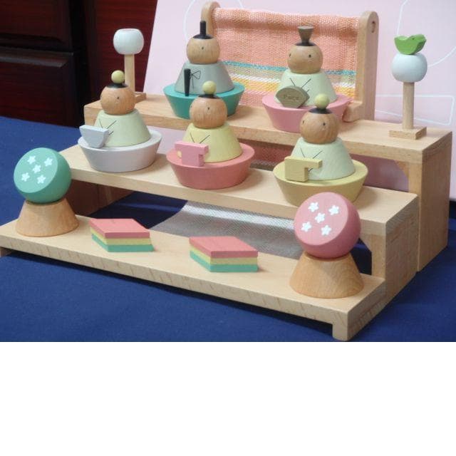 値引有！即納●送料込●新品♪Puca(プーカ)のひな人形 木製 組み木 お雛様●