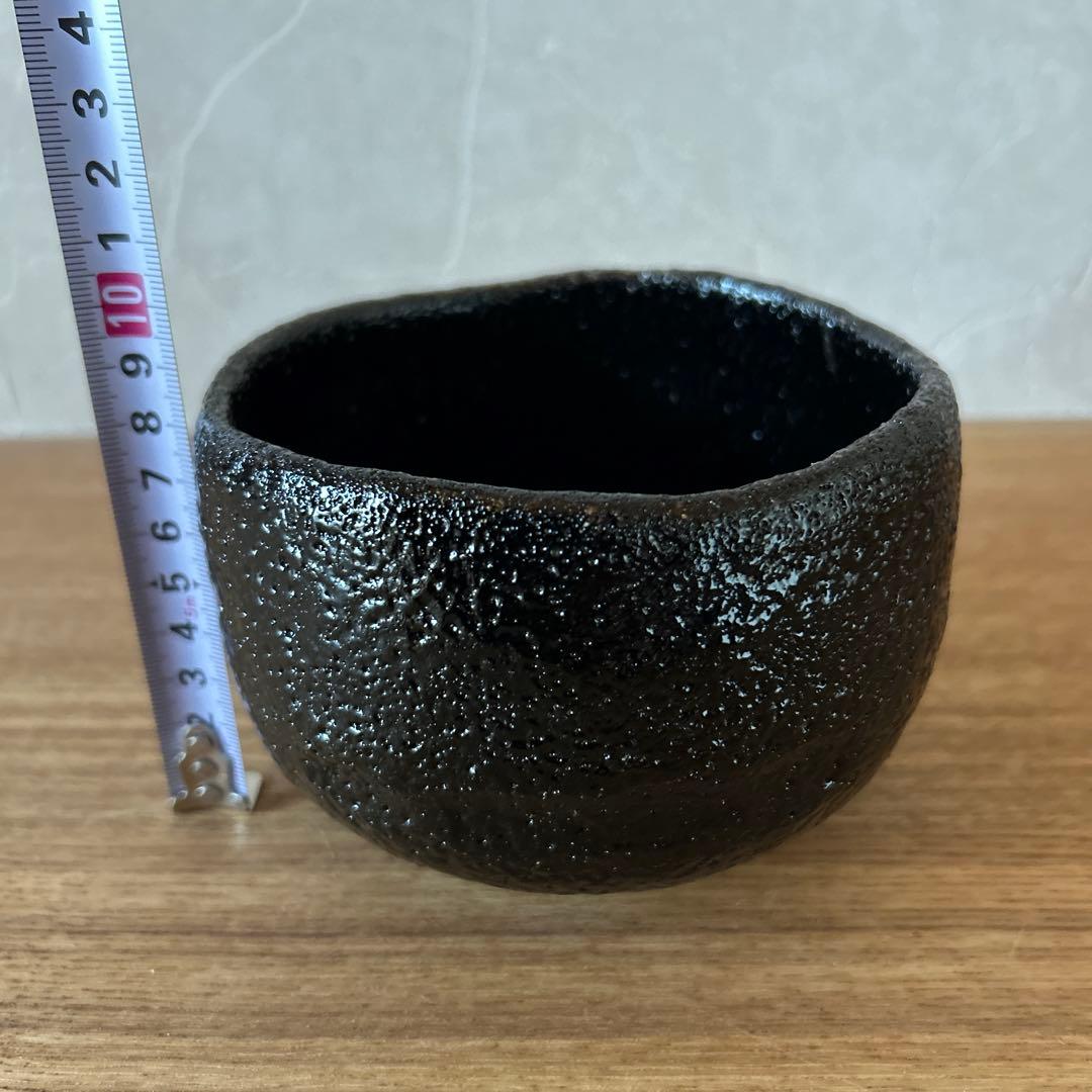 渓古石香 伊曽嶋窯 黒茶碗 兼中斎書付箱 堀内宗完 銘 松潭 茶道具 渓