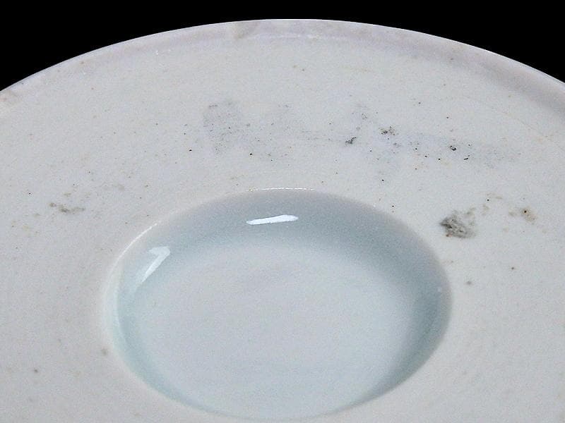 古伊万里　色絵　窓絵　薊に羊歯の図　蕎麦猪口　C221A-CZw