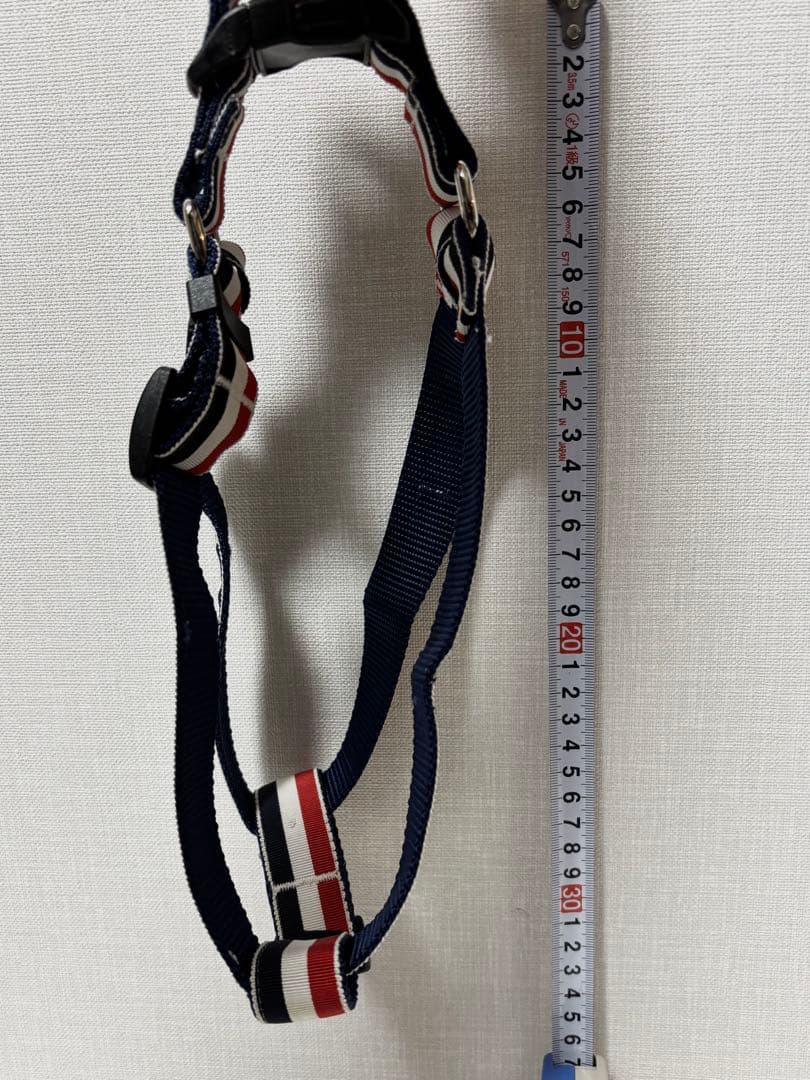 THOM BROWNE】ドックハーネス 犬用 ペット用品 トリコロール S