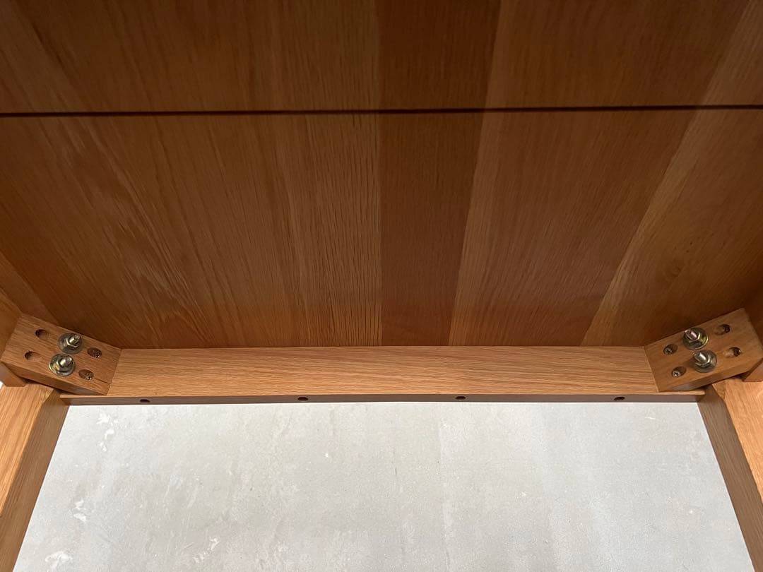 廃盤品 無印良品 無垢材ダイニングテーブル・オーク材140cm