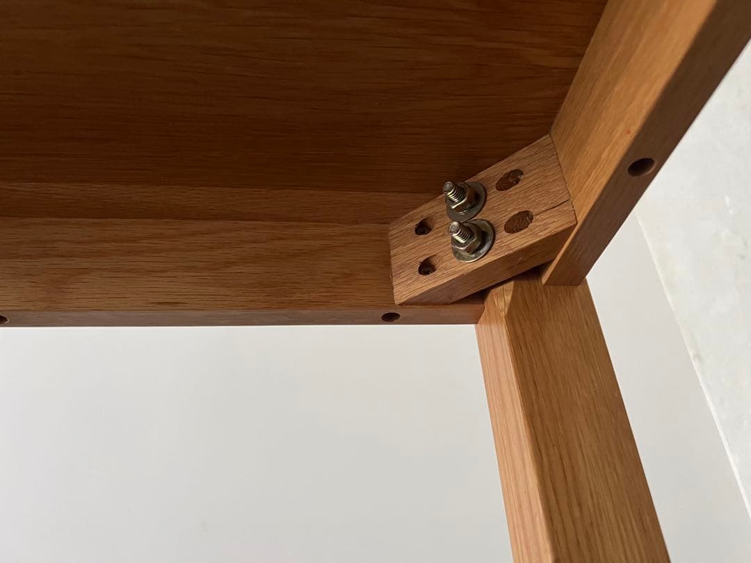 廃盤品 無印良品 無垢材ダイニングテーブル・オーク材140cm