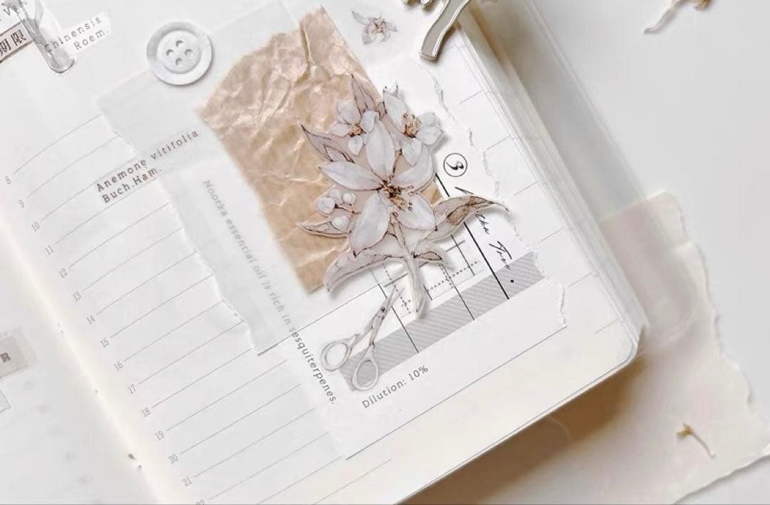 ⭐️SALE⭐️ 雀斑茶《橘枳》海外マスキングテープ　マステ 【1336】