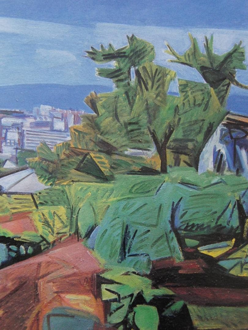 加藤正信、【秋立つ】、希少な額装用画集より、新品額装付