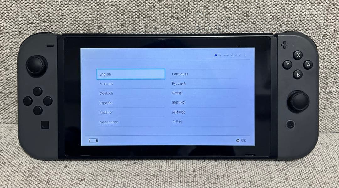 【美品】 Nintendo Switch 本体 グレー 完備品