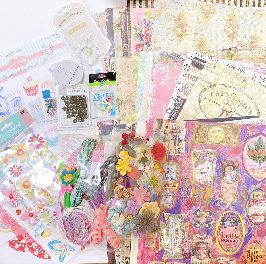 prima スクラップブッキング フラワーセット