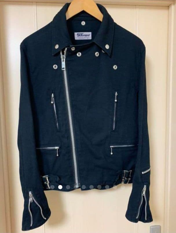 希少】初期 666 コットンデニムダブルライダースジャケット 希少