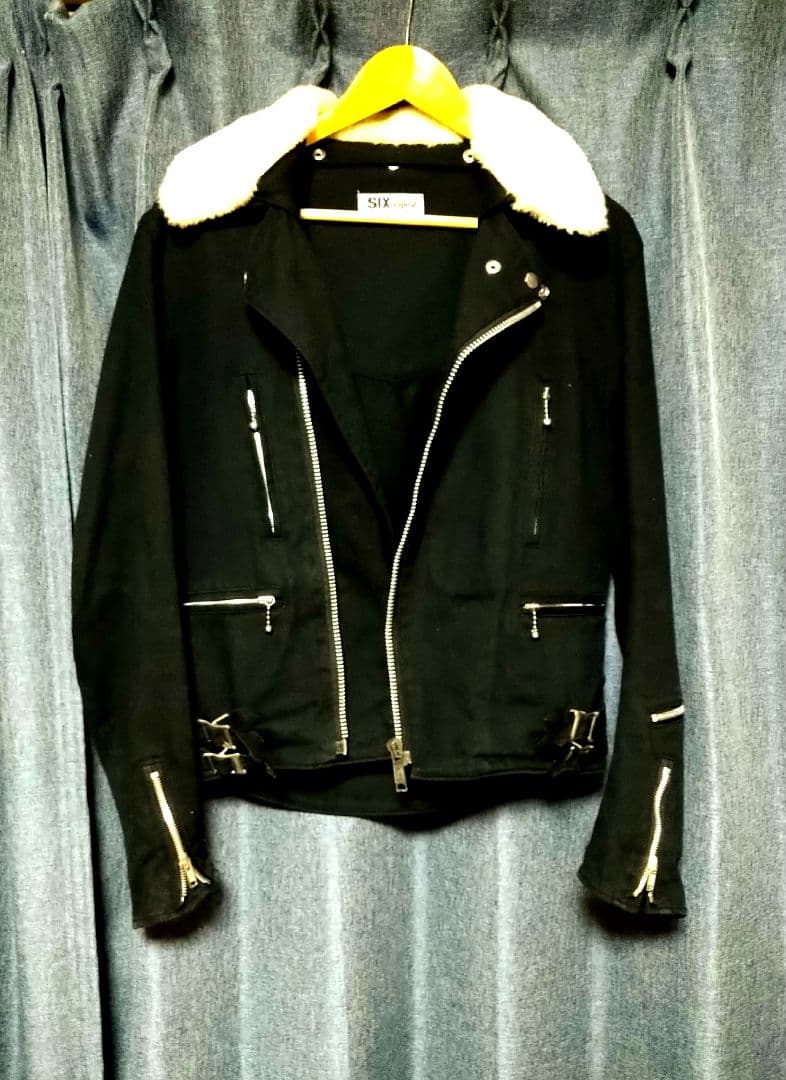 希少】初期 666 コットンデニムダブルライダースジャケット 希少