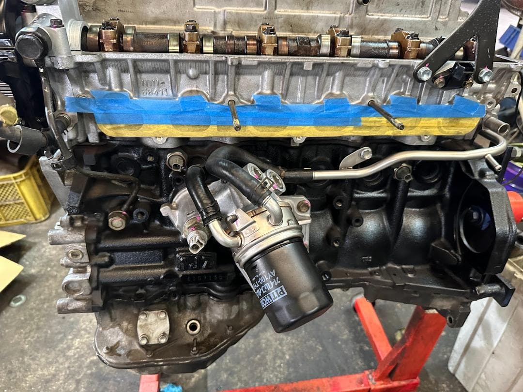 JZX100エンジン多少の掃除とメンテ渡し