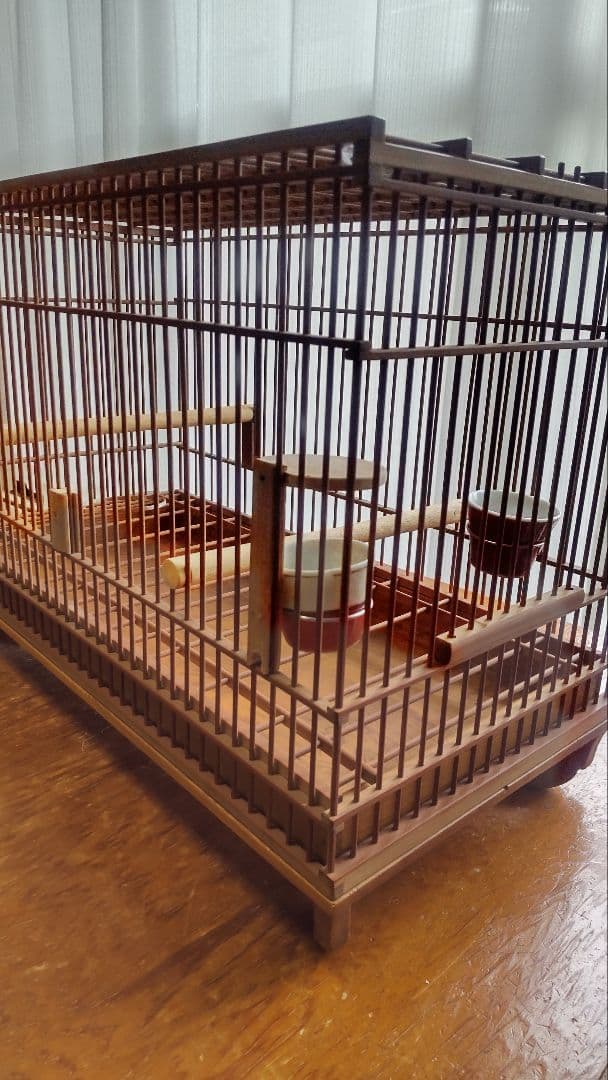 メジロ、ウグイス和鳥籠竹製手作り