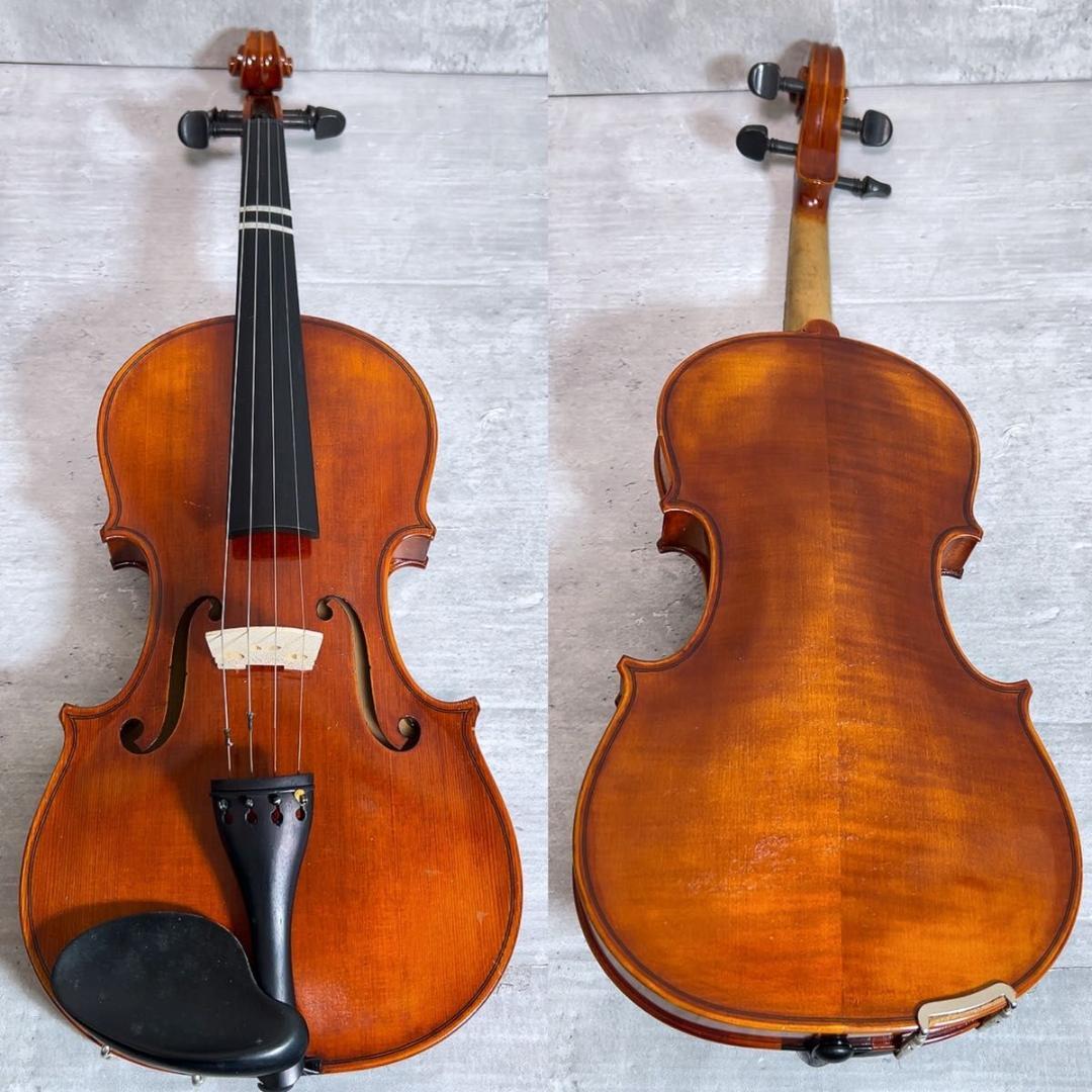 SUZUKI スズキ バイオリン　No.360 4/4 ケース　弓　虎目　柾目