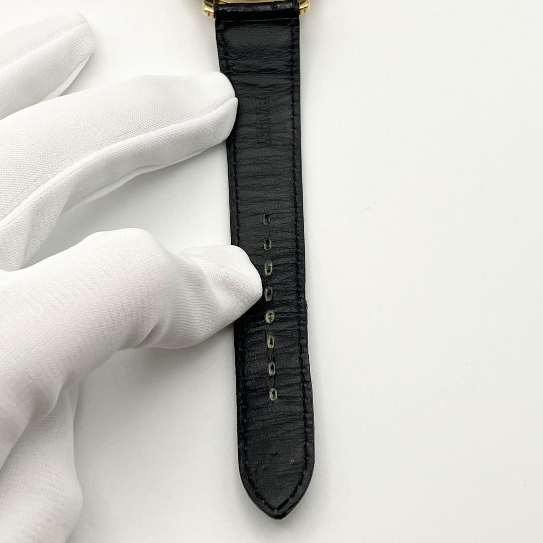 バリー BALLY 腕時計 メンズ　クォーツ デイト　ラウンド レザーベルト