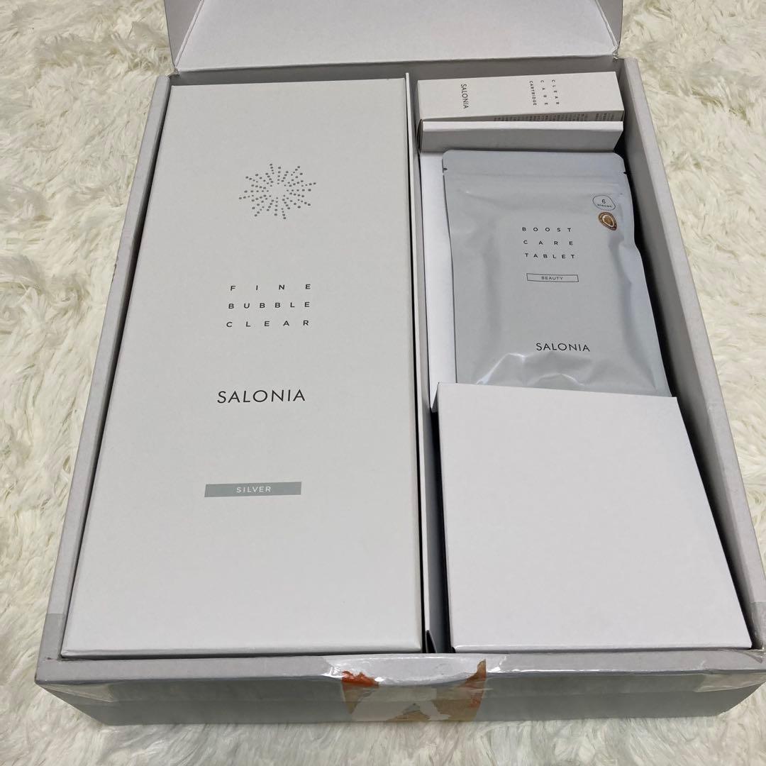 SALONIA サロニア ファインバブルクリア シルバー シャワーヘッド 未