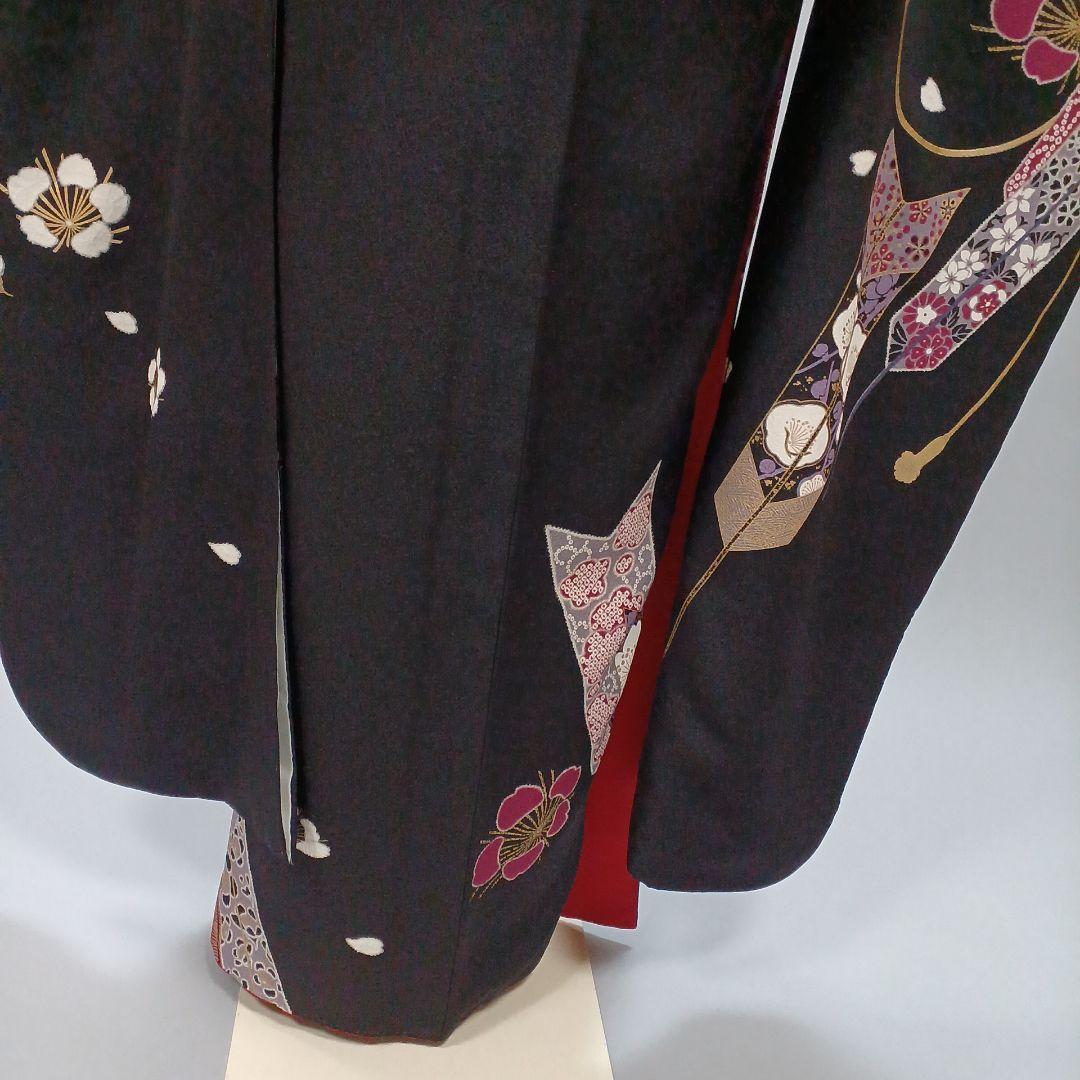 シンプル 振袖フルセット 黒