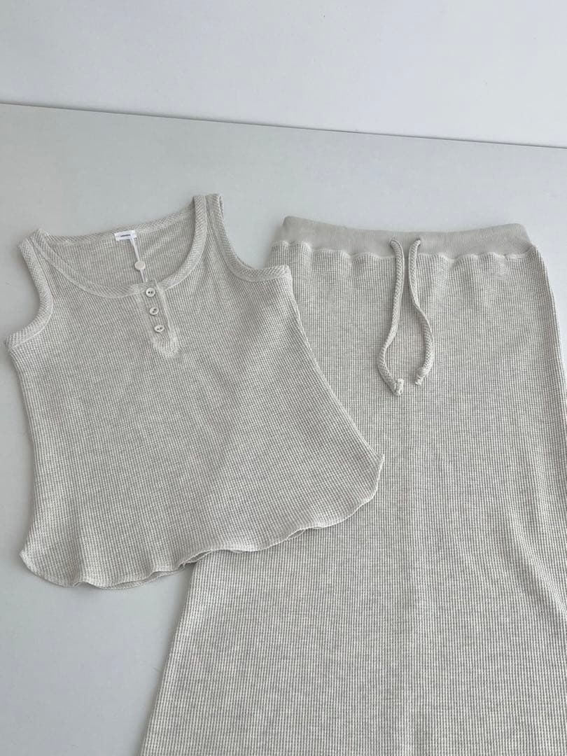 Monoha トップス＋ハーフスカート セット