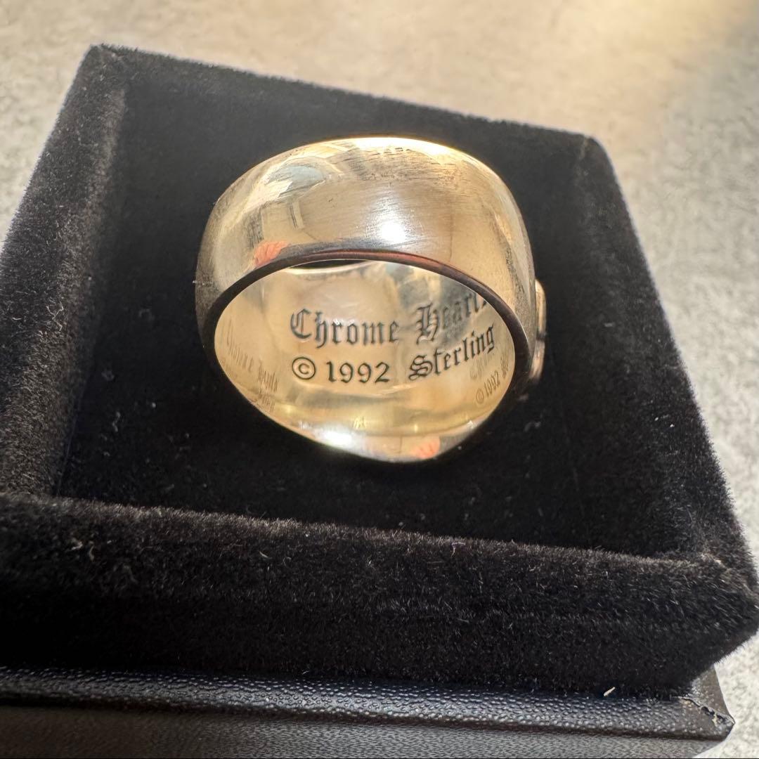 †クロムハーツ† フローラルクロスリング　22号　シルバー925 天然パヴェ