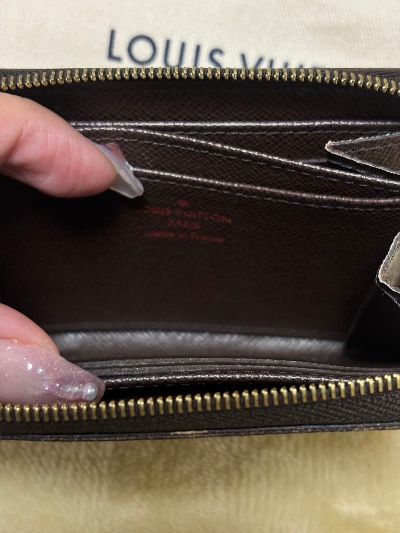 ルイヴィトン　ジッピーパース　ダミエ　ミニ財布　カードケース　LV