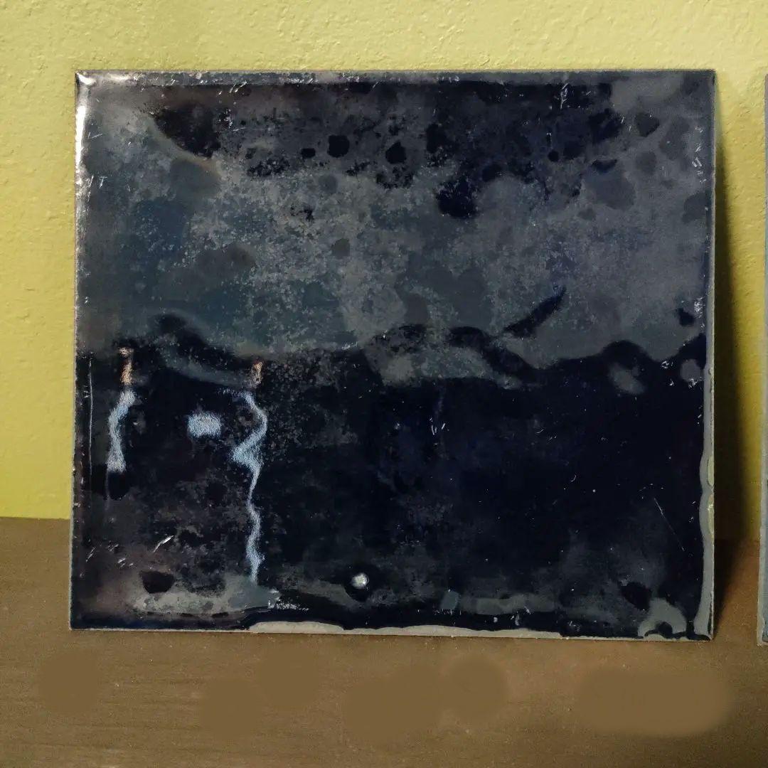 加藤栄三 七宝焼 鵜飼 陶板画 2枚組