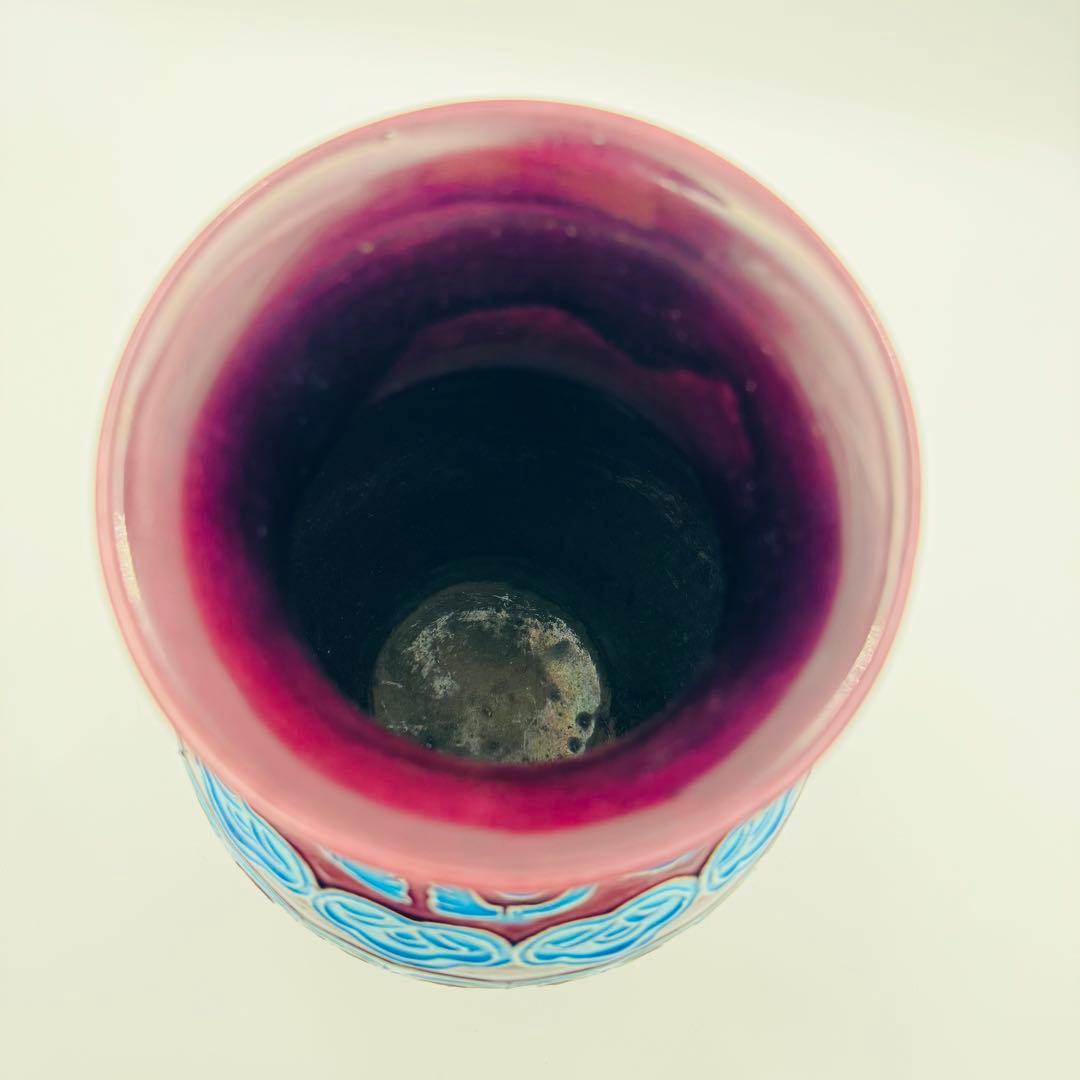 紀州御庭焼 偕楽園寿ノ字花生 花瓶】骨董 アンティーク インテリア