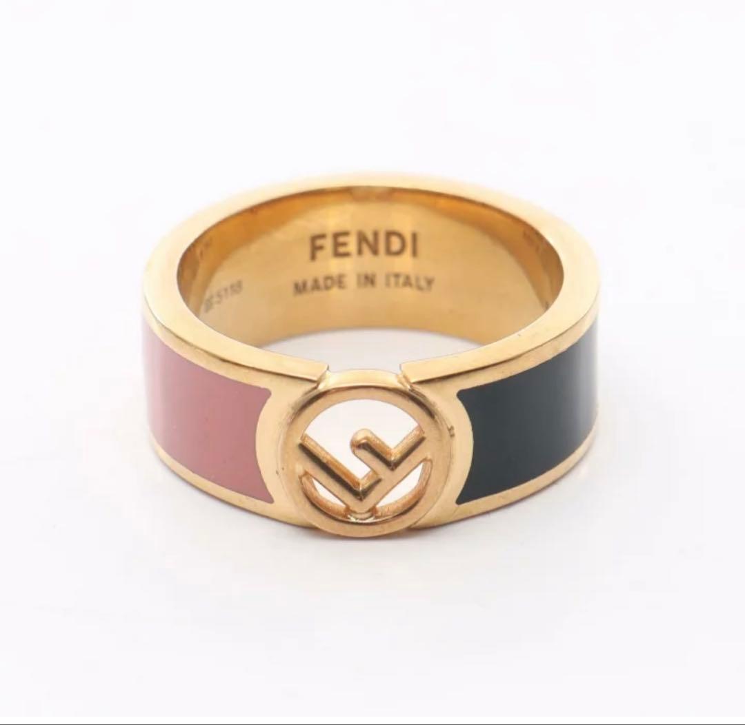【美品】FENDI リング　バイカラー
