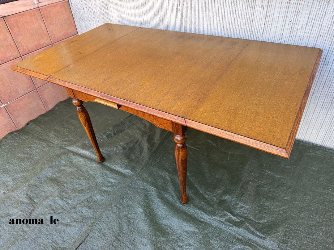 【ダイニングテーブル】飛騨家具　たいへい　WINDS太平　伸長式　昭和レトロ