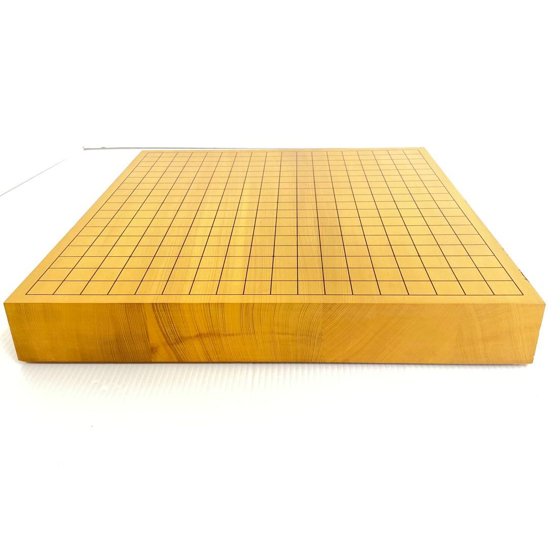 美品 本榧 碁盤 ハギ盤 2寸 二寸 6kg はまぐり碁石 囲碁 将棋 卓上盤