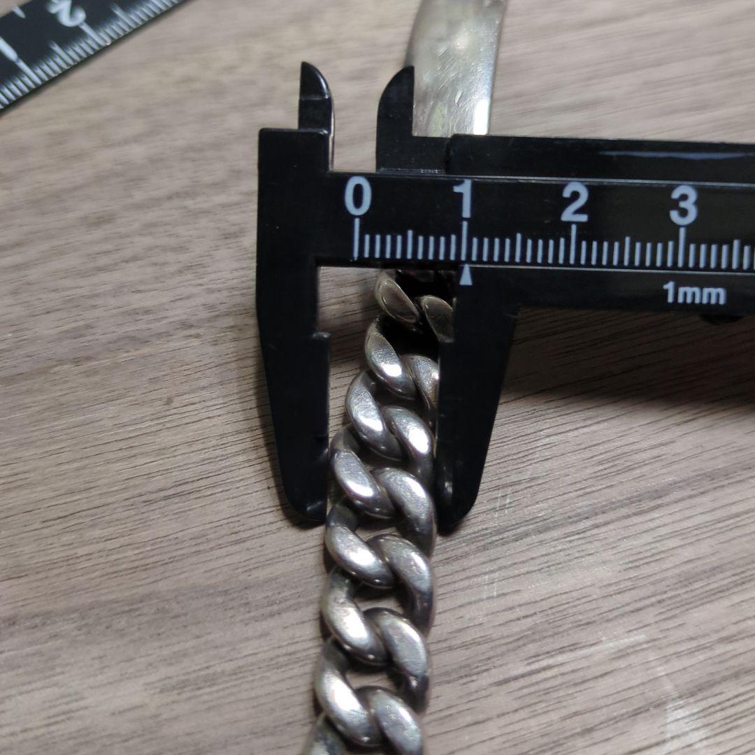 IDプレートシルバー ブレスレット 重量級 ノーブランド