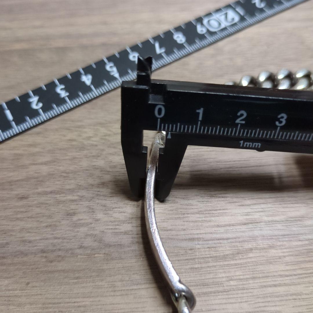 IDプレートシルバー ブレスレット 重量級 ノーブランド