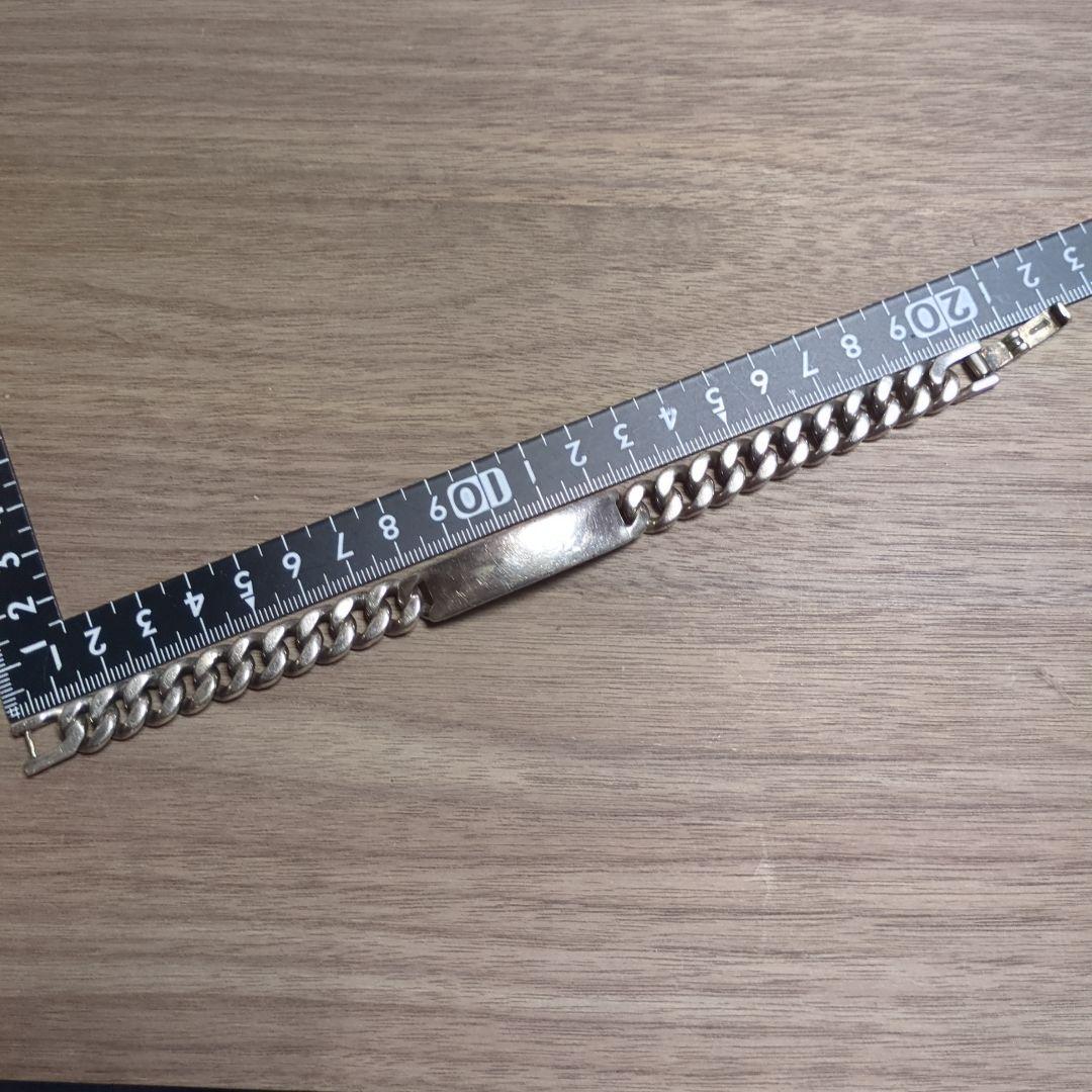 IDプレートシルバー ブレスレット 重量級 ノーブランド