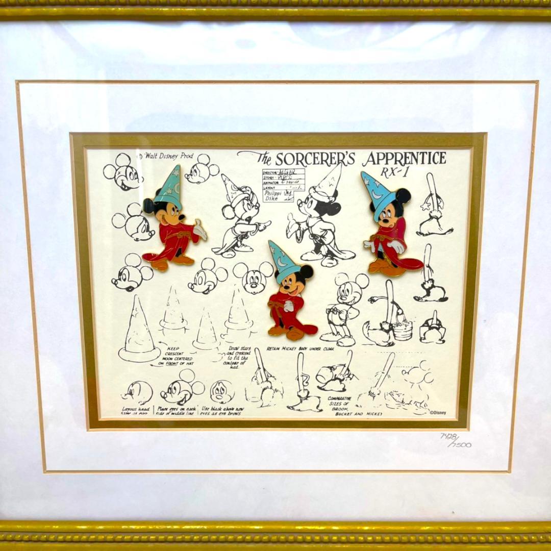 限定品☆ミッキーマウス 魔法使いの弟子 ファンタジア モデルシート
