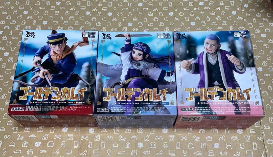 ゴールデンカムイ XrossLink フィギュア 杉元佐一 白石由竹 アシリパ