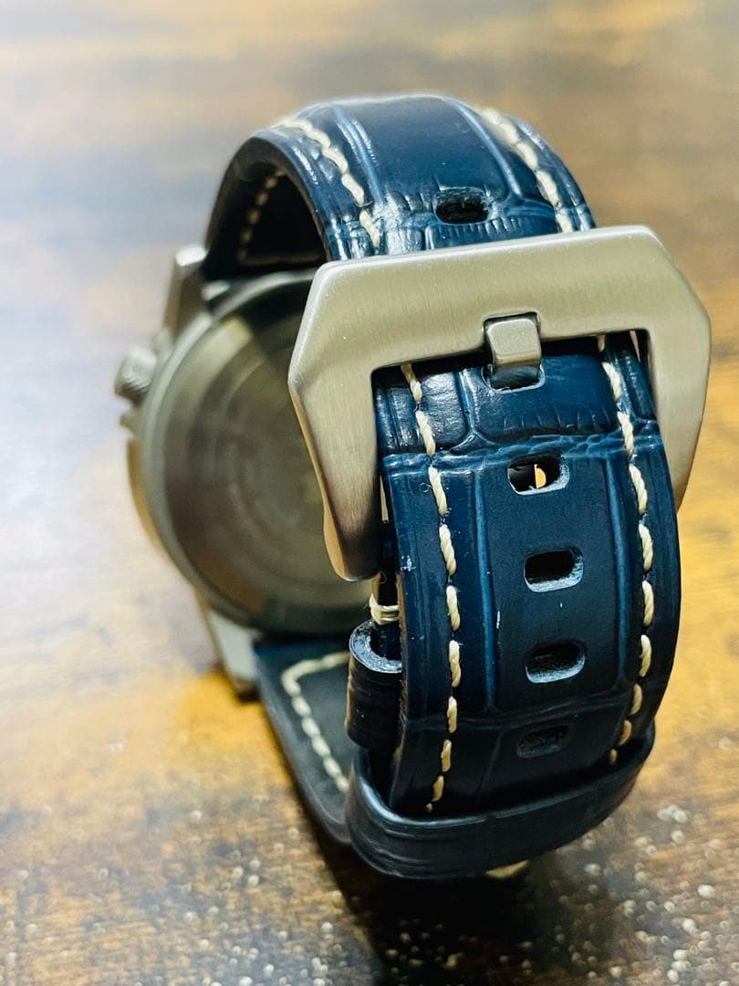 G*n様 美品　シチズンプロマスタースカイ　電波ソーラー　軽量チタン　新品本革ベ