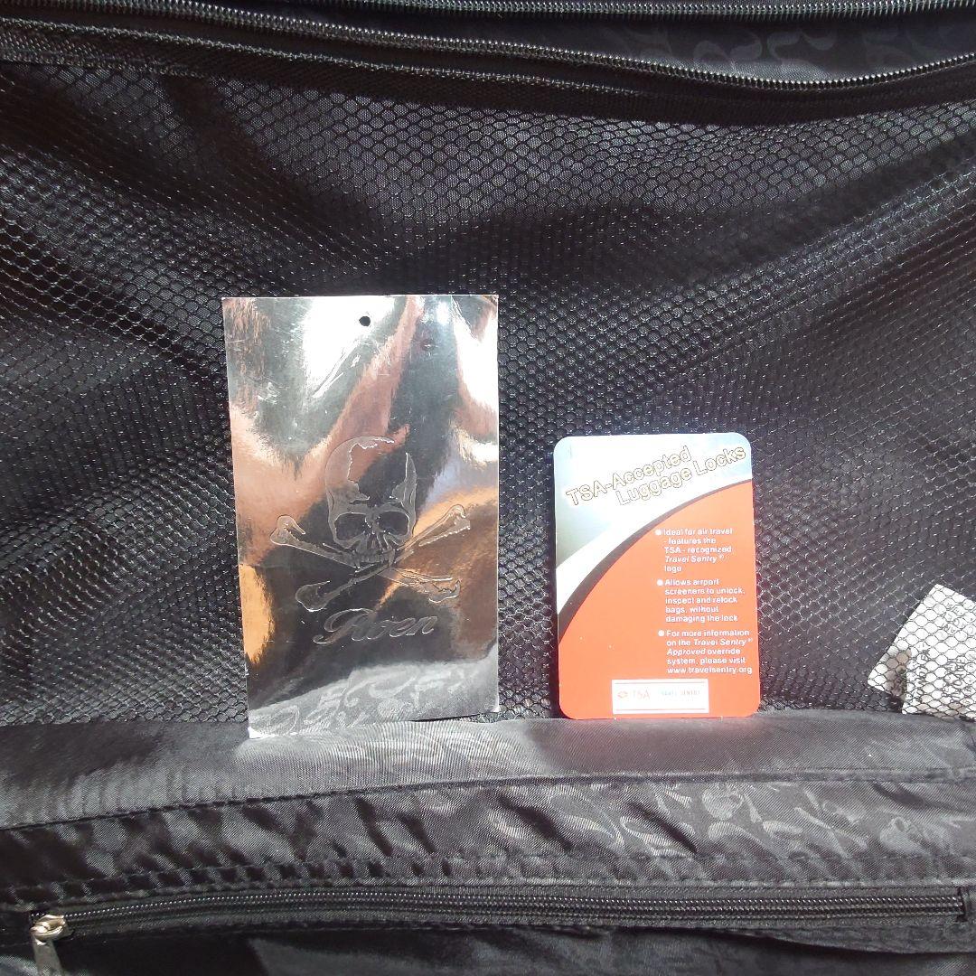 Roenロエン キャリーケース トランク ドクロ スカル 2輪 機内持込