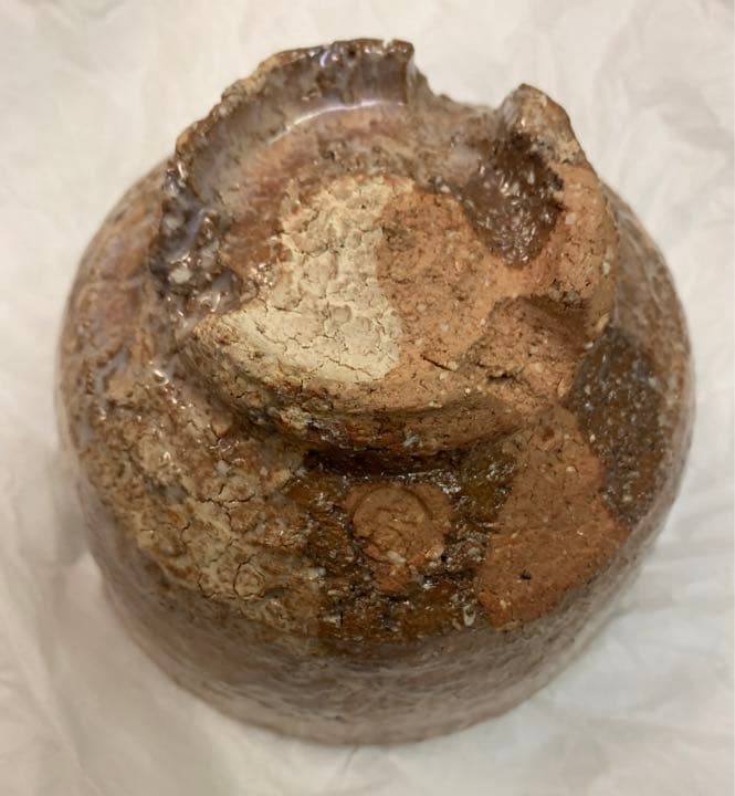 人間国宝　十一代三輪休雪(壽雪) 萩茶碗　共箱